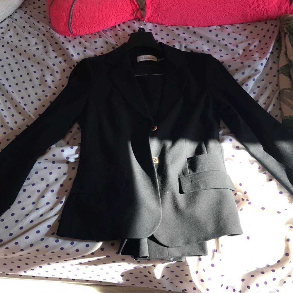 Calvin Klein black pant suit